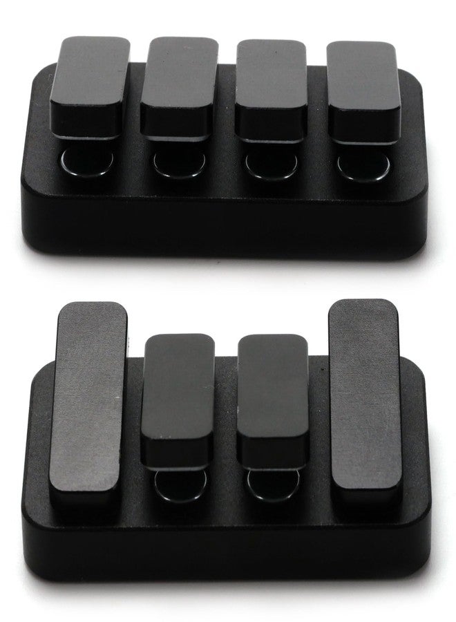 VANANA Metal Haptic Fidget Slider ADHD Clicker Adult Fidget Blocks Relieve Anxiety Stress (Style#1 - Black) - Image 2
